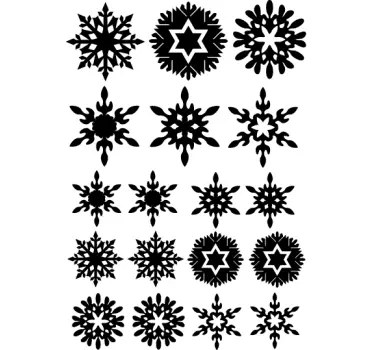 Julestickers snefnug - TenStickers