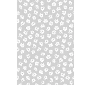 Blomstret vindue vindues stickers - TenStickers