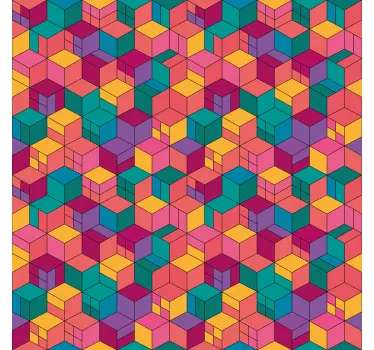 3d blokke selvklæbende folie til møbler - TenStickers