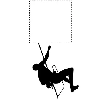 Hængende climber switch klistermærke - TenStickers