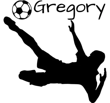 Tilpasses fodboldspiller dekorativ vinyl - TenStickers