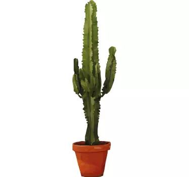 Plante kaktus wallsticker - TenStickers