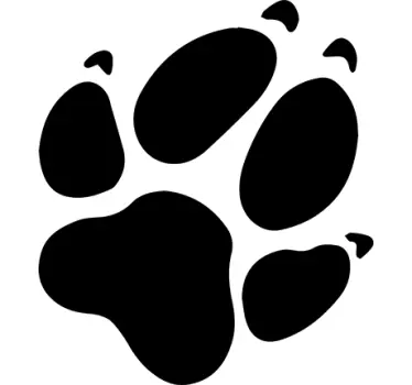 hunde poteaftryk sticker - TenStickers