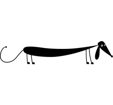 Lang hunde sticker - TenStickers