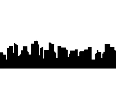 Skyline til kontorer wallsticker - TenStickers