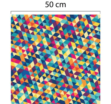 Klistermærke til vindue gennemsigtig geometrisk - TenStickers