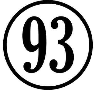 Personligt nummer klistermærke til bil - TenStickers