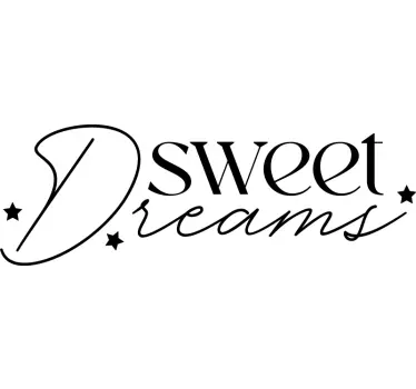 Sov godt Wallsticker citat - TenStickers