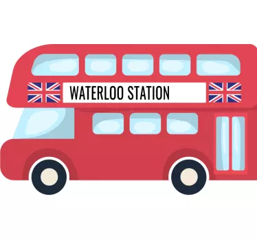 London bus skik London sticker - TenStickers
