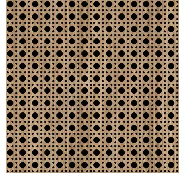 Brun cannage møbler folie - TenStickers