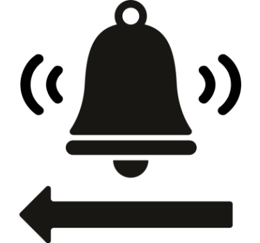 Dørklokken er her klistermærke - TenStickers