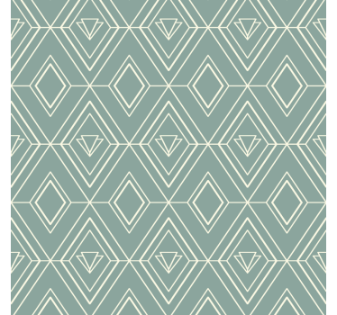 Kunst deco geometrisk mønster køkken wallsticker - TenStickers