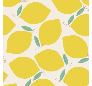 Mønster citronMønster citron frugt klistermærke - TenStickers