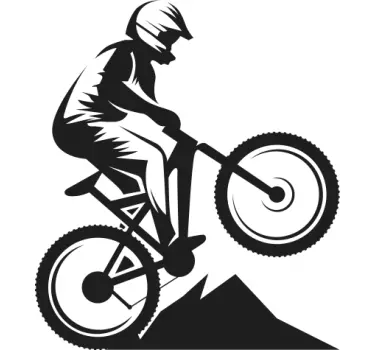 Mountainbike teenager wallsticker - TenStickers