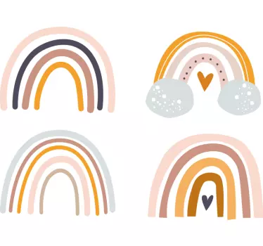 Boho regnbuer børneværelse drengeværelse - TenStickers