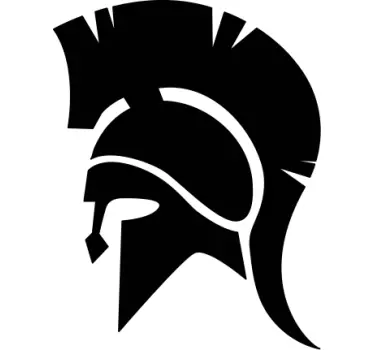 Spartan sticker til motorcykelhjelm - TenStickers