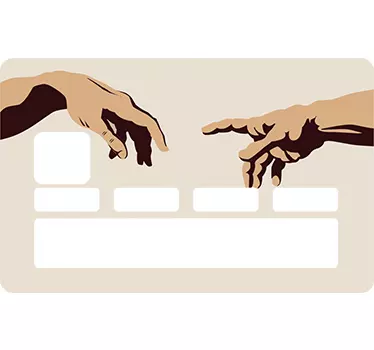 Kreditkort sticker Michelangelo - TenStickers