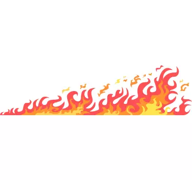 Flamme klistermærke til bil - TenStickers