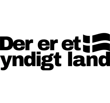 Der er et yndigt land klistermærke til bil - TenStickers