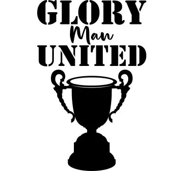 Glory man united wallsticker - TenStickers