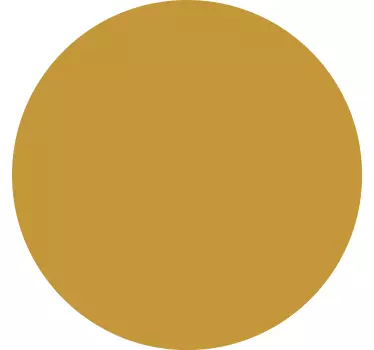 Cirkulær okker wallstickers til stue - TenStickers