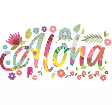 Aloha hawaii vægklistermærke - TenStickers
