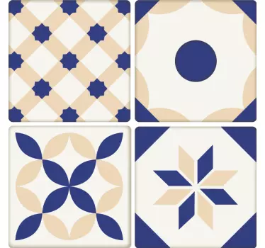 Portugisisk mosaik flisesticker - TenStickers