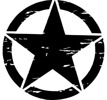Klistermærker til bil militær stjerne - TenStickers