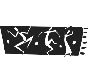 Afrikansk dans, grænse, vægklistermærke - TenStickers