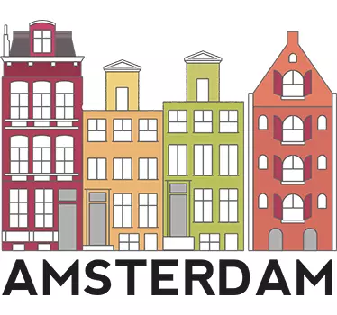 Amsterdam sticker - TenStickers