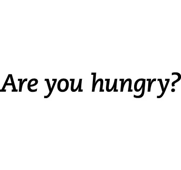 Are you hungry sticker - TenStickers
