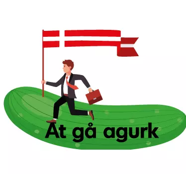 At gå agurk klistermærke - TenStickers