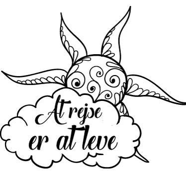 At rejse er at leve wallsticker - TenStickers