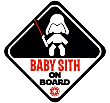 Baby Sith on board klistermærke - TenStickers