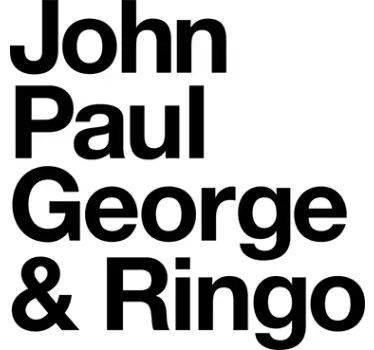 Beatles john paul george ringo klistermærke - TenStickers
