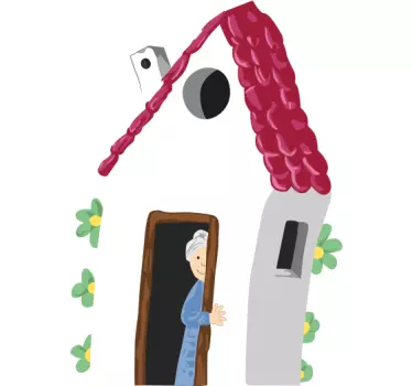 Bedstemors husmærkat - TenStickers
