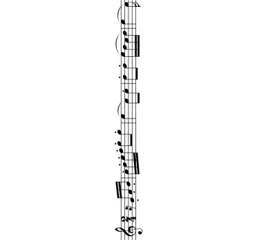 Beethoven symfoni Wallsticker til stuen - TenStickers