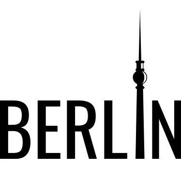 Berlin vægklistermærke - TenStickers
