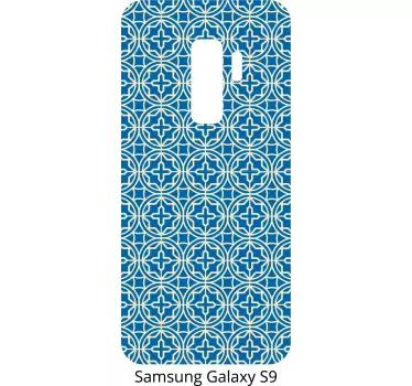 Blå ornamenter telefon klistermærke - TenStickers