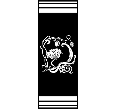 Blomster sticker til bruseren - TenStickers