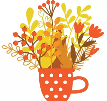 Blomsterbuket wallsticker - TenStickers