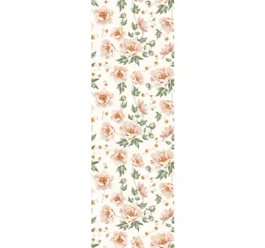 Blomstermotiver i glasdør - TenStickers