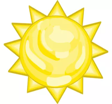 Børn klistermærker sol - TenStickers