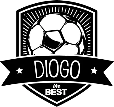 Brugerdefineret fodbold skild væg klistermærke - TenStickers