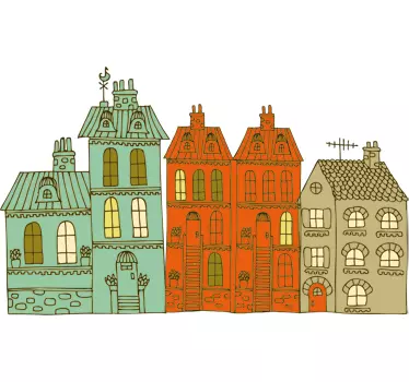 Wallstickers til børn Bygning klistermærke - TenStickers