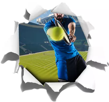 Center court visuelle effekter vægklistermærke - TenStickers