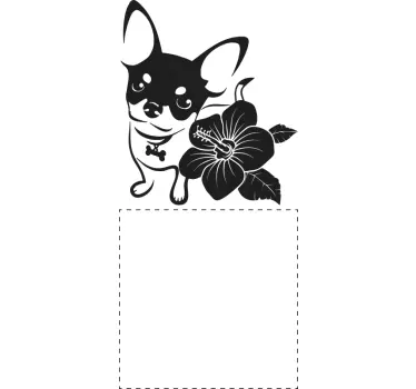 Chihuahua sticker til stikkontakt - TenStickers