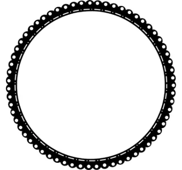 Cirkel disposition dekorativt mærkat - TenStickers