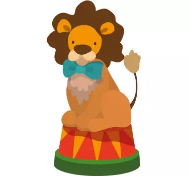 Cirkus løve væg klistermærke - TenStickers