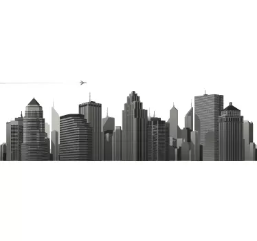 City skyline vægklistermærke - TenStickers